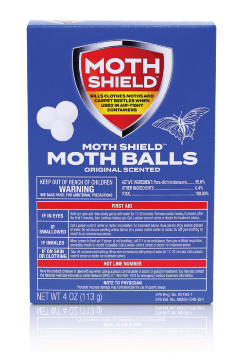 MOTH SHIELD 12 oz. Moth Balls Original Scented