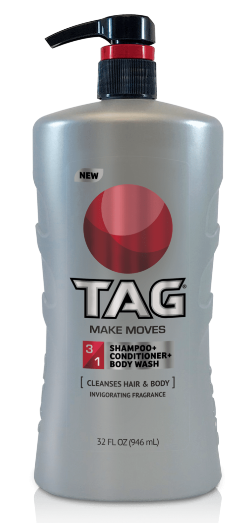 TAG – 32 oz. 3-in-1 Shampoo, Conditioner & Body Wash Make Moves