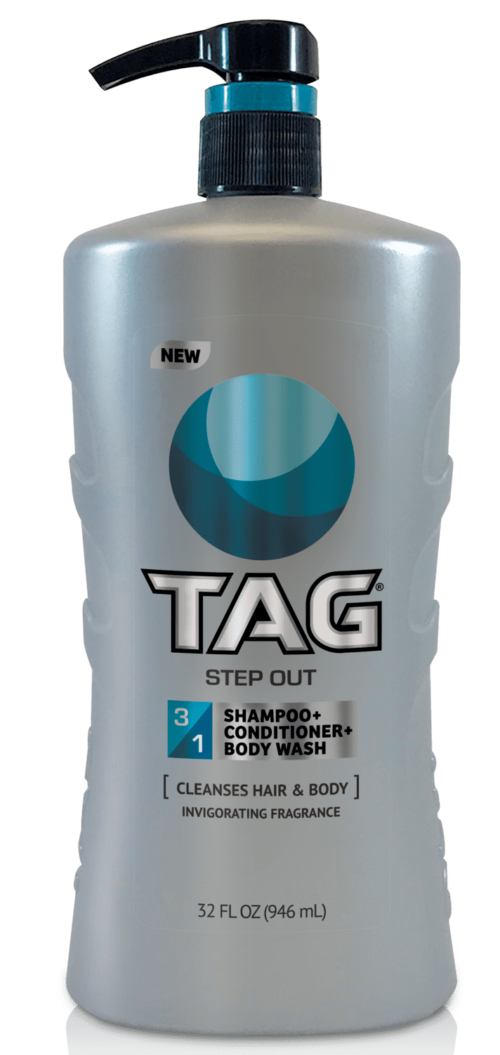TAG – 32 oz. 3-in-1 Shampoo, Conditioner & Body Wash Step Out