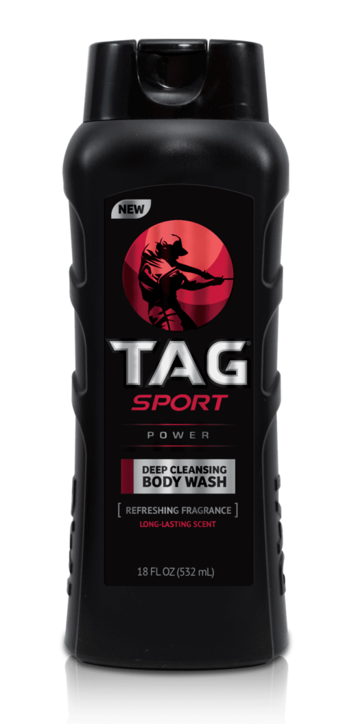 TAG SPORT 18oz. Deep Cleansing BODY WASH Power