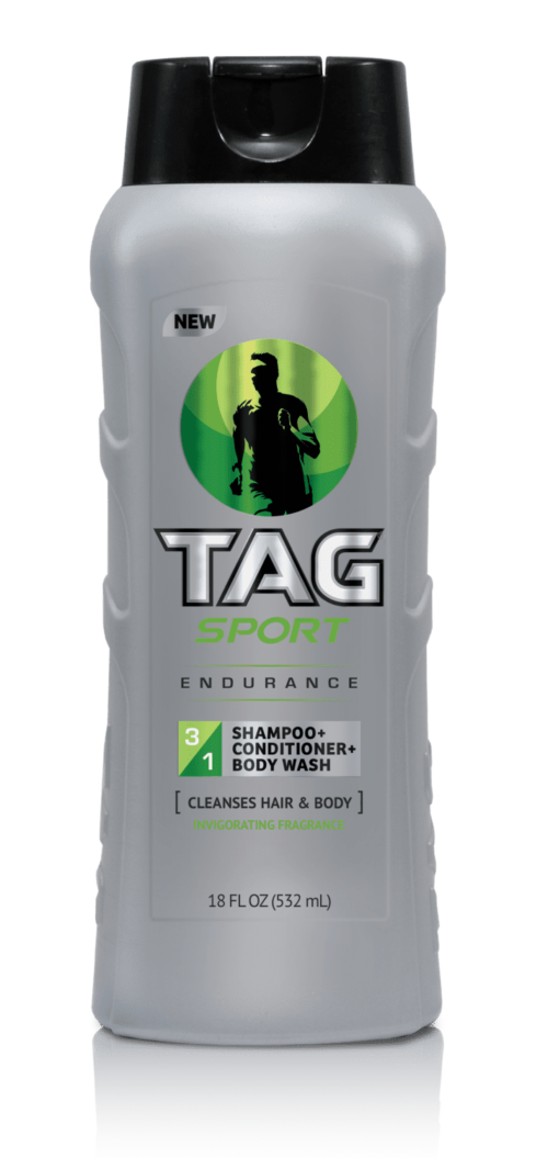 TAG SPORT – 18oz. 3-in-1 Shampoo, Conditioner & Body Wash Endurance