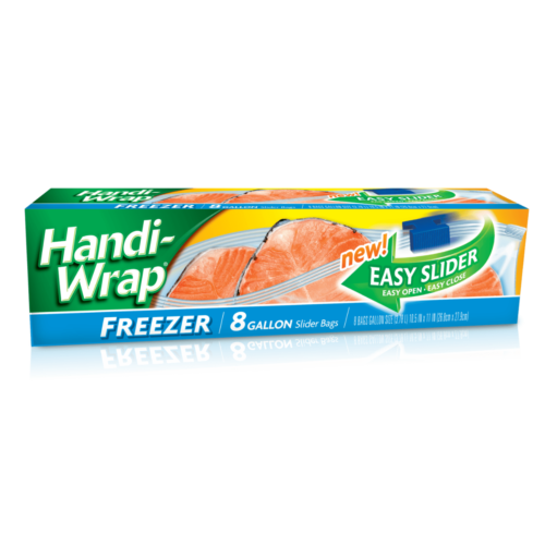 Handi-Wrap Slider Bags 8 count SLIDER Freezer Gallon