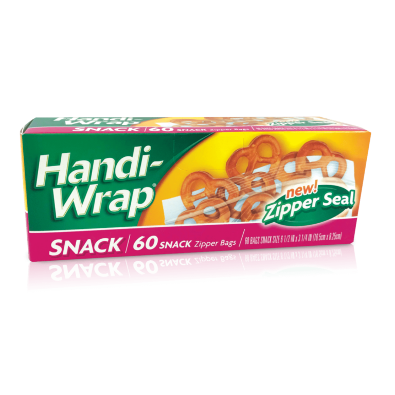 Handi-Wrap Zipper Seal Bags 60 count ZIPPER SEAL Snack
