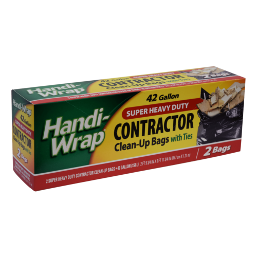 Handi-Wrap 42gal. 2ct., Black Contractor Bag
